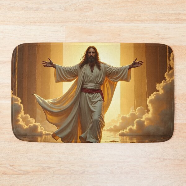 Item preview, Jesus walking in a smoke filled chamber designed and sold by mystiquelicorne.