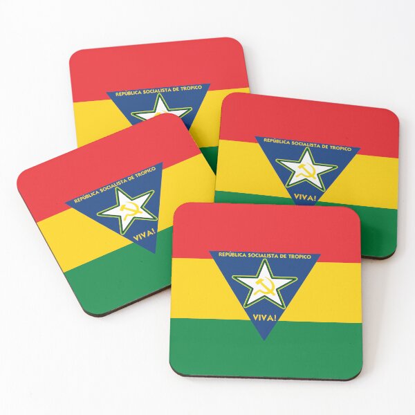 Item preview, Socialist Tropican Flag | Marxist-Leninist Video Game Art for Stickers, Shirts & Hats | Tropico-Inspired Revolutionary Design | Communist Gaming Gear & Political Apparel designed and sold by RevolutionToday.