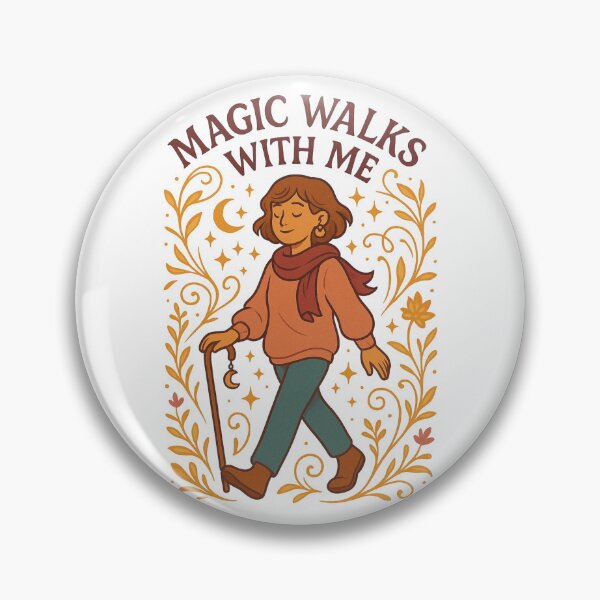 Item preview, Magic Walks With Me – Whimsical Empowerment Illustration designed and sold by Lacritsa .
