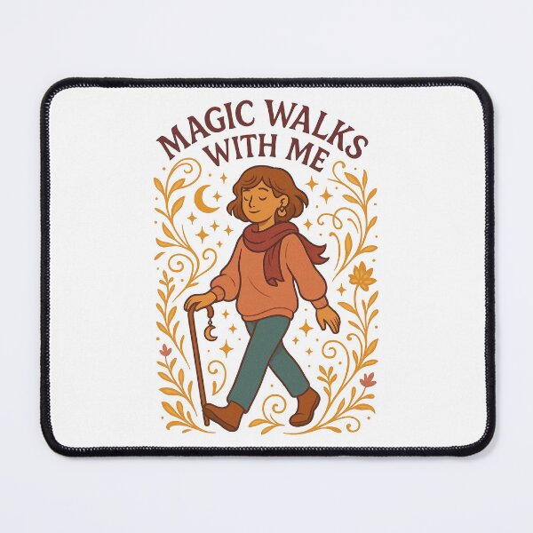 Item preview, Magic Walks With Me – Whimsical Empowerment Illustration designed and sold by Lacritsa .