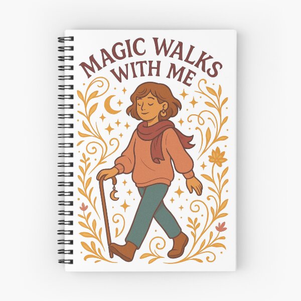 Item preview, Magic Walks With Me – Whimsical Empowerment Illustration designed and sold by Lacritsa .