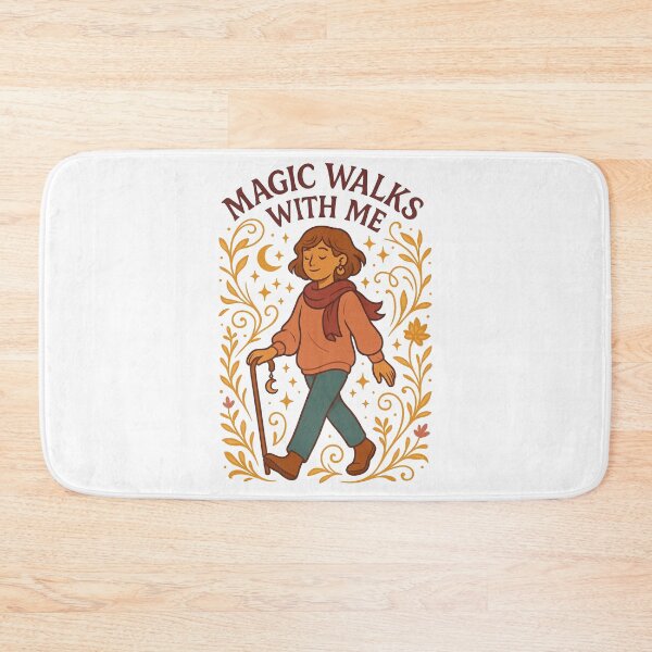 Item preview, Magic Walks With Me – Whimsical Empowerment Illustration designed and sold by Lacritsa .