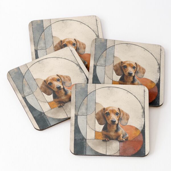 Item preview, Dachshund Puppie Mixed Media designed and sold by OpenCanvasCo.