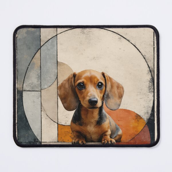 Item preview, Dachshund Puppie Mixed Media designed and sold by OpenCanvasCo.