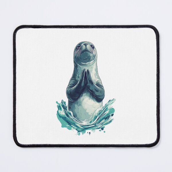 Item preview, Monk Seal Jumping Out Of The Water designed and sold by MarcinDesign.