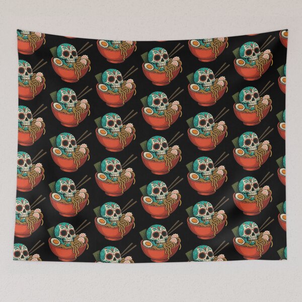 Item preview, Mexican Skull in Ramen designed and sold by LaNadaYFundante.