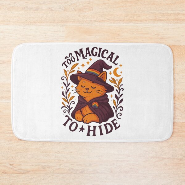 Item preview, Too Magical to Hide - Pride Witch Cat Illustration designed and sold by Lacritsa .