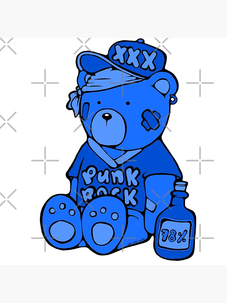 punk teddy bear