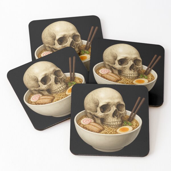 Item preview, Realistic Skull in Hot Ramen designed and sold by LaNadaYFundante.