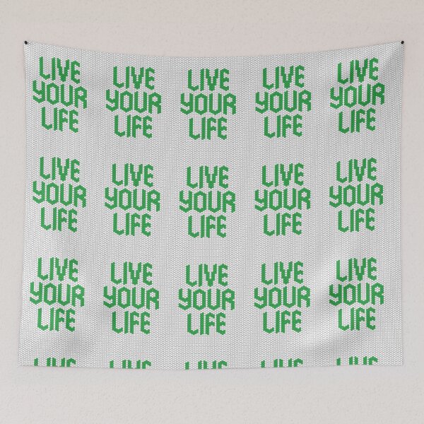 Item preview, Live Your Life Mosaic Uplifting Inspirational Green designed and sold by kakarikihill.