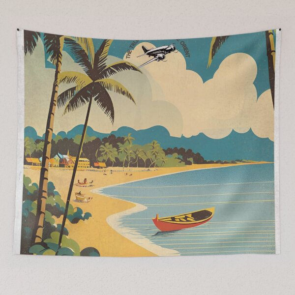 Item preview, Air Ceylon – Negombo Beach: Where the Ocean Beckons designed and sold by Lost-Horizons.