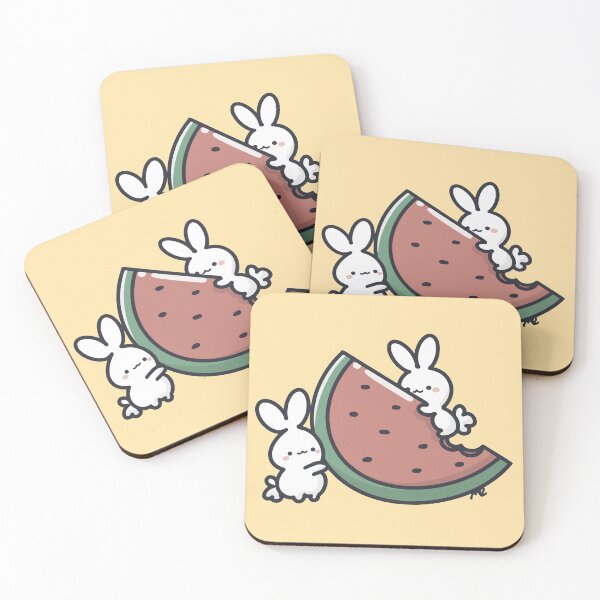 Item preview, Kawaii Bunnies in Summer | Sun, Snacks & Fluffy Vibes designed and sold by Sugar-Bubbles.