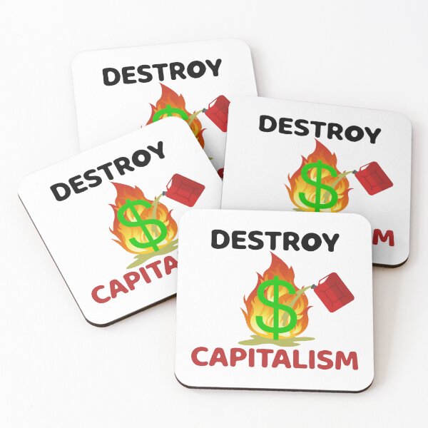 Item preview, Destroy Capitalism | Marxist Anti-Capitalist Design for Stickers, Shirts & Hats | Revolutionary Socialist Art | Proletariat Resistance Gear & Class Struggle Apparel designed and sold by RevolutionToday.