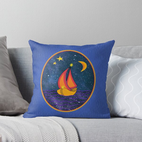 Starry Sea Square Throw Pillow