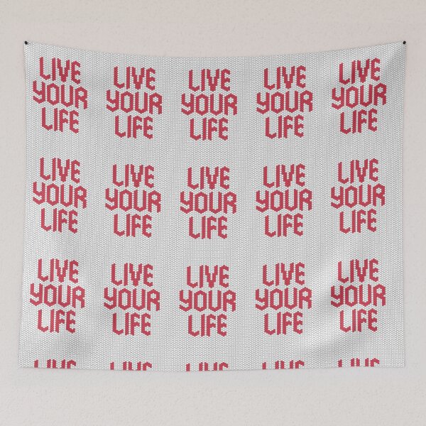 Item preview, Live Your Life Mosaic Uplifting Inspirational Red designed and sold by kakarikihill.
