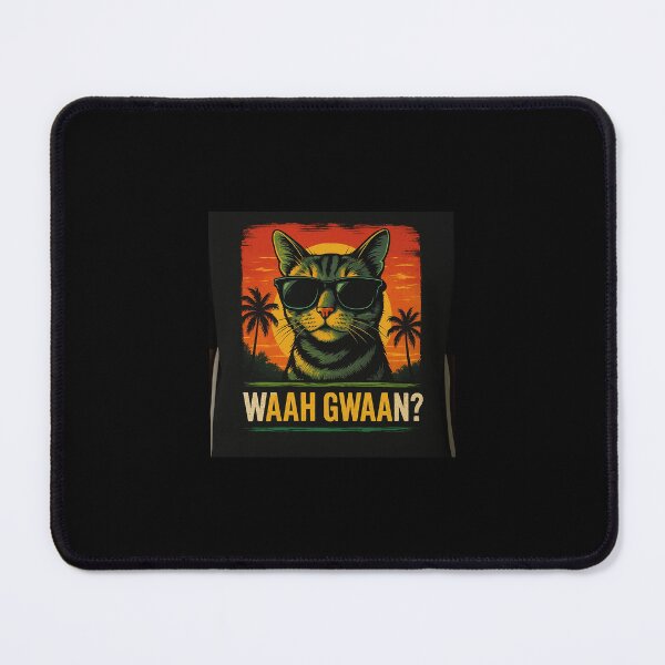 Item preview, Cool Jamaican Cat – "Waah Gwaan?" Funny Caribbean Vibes Design by pixhub designed and sold by PixHub .