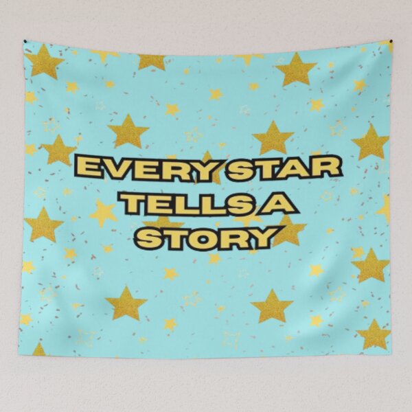 Item preview, Inspirational Star Quote - Cosmic Gold Stars Art - Dreamy Celestial Design designed and sold by Karina Creative Studio.