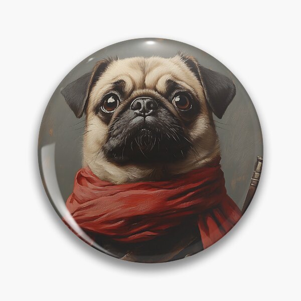 Item preview, Cute Little Pug Warrior- Warrior Pugs - Stylish Animal Art designed and sold by Chrisjeffries24.