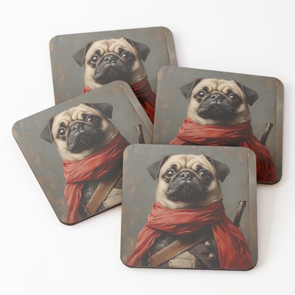 Item preview, Cute Little Pug Warrior- Warrior Pugs - Stylish Animal Art designed and sold by Chrisjeffries24.