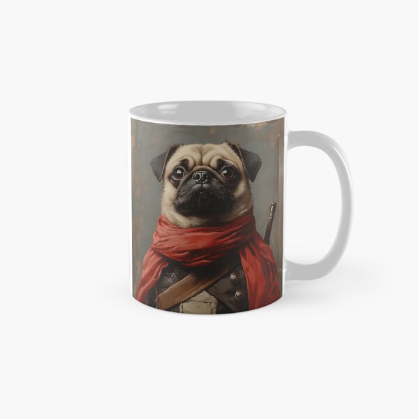 Item preview, Cute Little Pug Warrior- Warrior Pugs - Stylish Animal Art designed and sold by Chrisjeffries24.