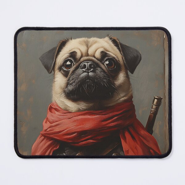 Item preview, Cute Little Pug Warrior- Warrior Pugs - Stylish Animal Art designed and sold by Chrisjeffries24.