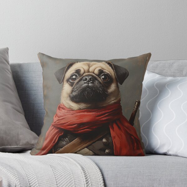 Item preview, Cute Little Pug Warrior- Warrior Pugs - Stylish Animal Art designed and sold by Chrisjeffries24.