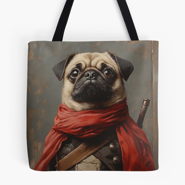 Item preview, Cute Little Pug Warrior- Warrior Pugs - Stylish Animal Art designed and sold by Chrisjeffries24.