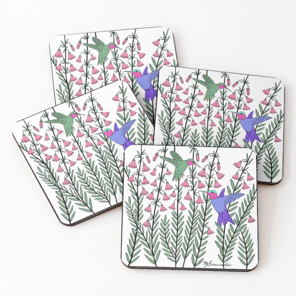Item preview, Penstemon and Happy Hummingbirds  designed and sold by MarySchwindt.