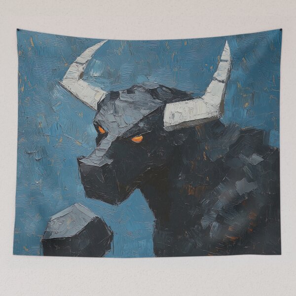 Item preview, Minotaur | Post-impressionist painting style designed and sold by ComicsFactory.