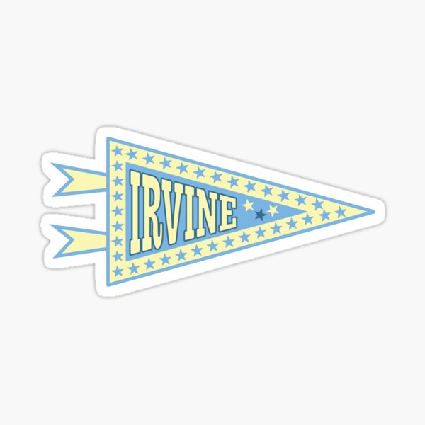 Item preview, UCI Irvine College Banner Pennant Sticker designed and sold by stickers-by-val.