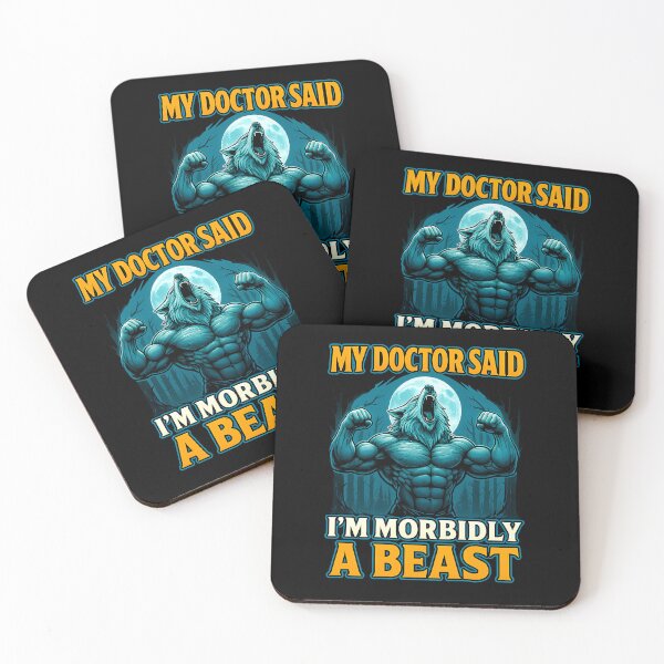 Item preview, My Doctor Said I'm Morbidly a Beast – Funny Gym Werewolf meme designed and sold by Abirtom.