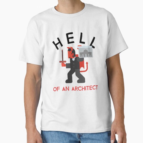 Item preview, Hell of an Architect White designed and sold by GentleWarriors.