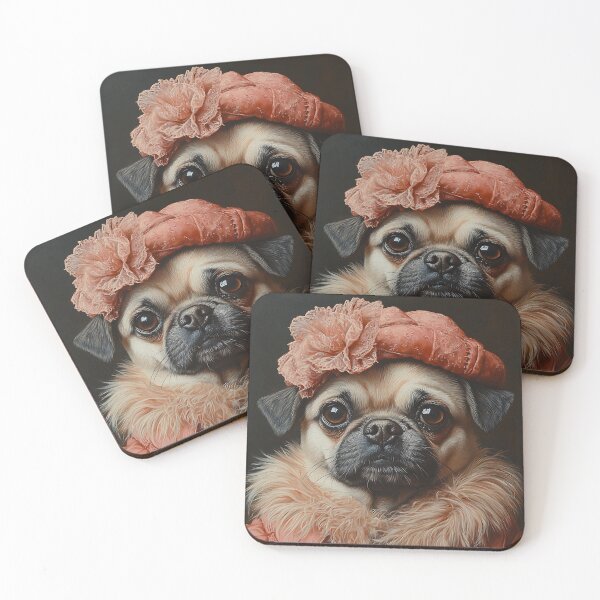 Item preview, Victorian Lady Pug - Pretty Little Lady Pug - Stylish Animal Art designed and sold by Chrisjeffries24.