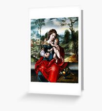 Virgin with Child Greeting Card