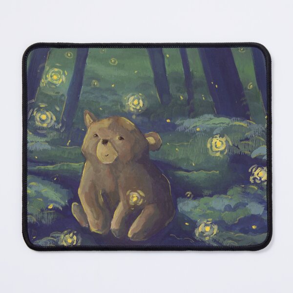 Item preview, Fireflies- Whimsical Fantasy Forest Bear Scene designed and sold by The Art Entropist.