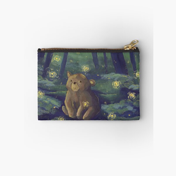 Item preview, Fireflies- Whimsical Fantasy Forest Bear Scene designed and sold by The Art Entropist.