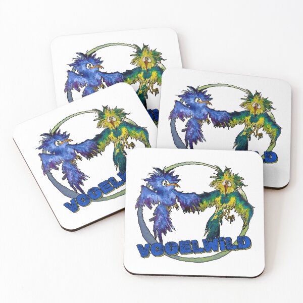 Item preview, Vogelwild Chaos Duo – Funny cartoon birds for crazy friendships designed and sold by LumiSoleil.