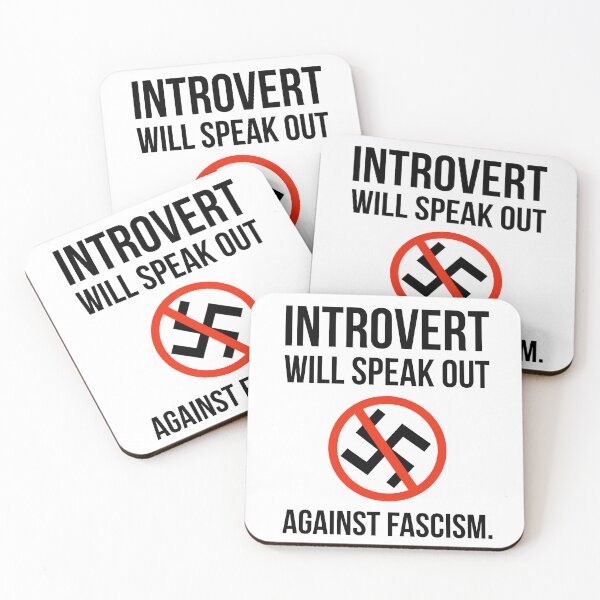 Item preview, Introvert will speak out against fascism  designed and sold by Rachel the Artist .
