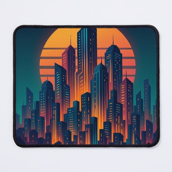 Item preview, Synthwave Metropolis Sunset designed and sold by Vitalka-uk.