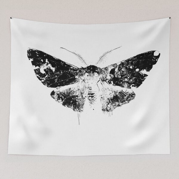 Item preview, Moth Black Print designed and sold by HoskingInd.