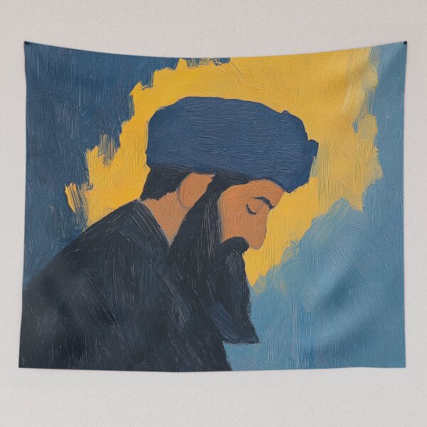 Item preview, Mirza Ghulam Ahmad | Post-impressionist painting style designed and sold by ComicsFactory.