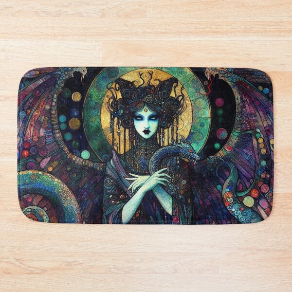 Item preview, Abstract Serpent Lady Art designed and sold by TheDarkWardrobe.