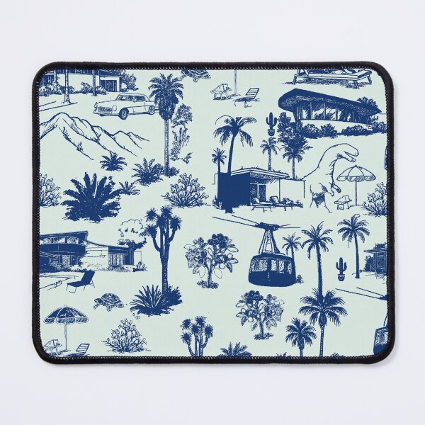Item preview, Palm Springs Toile with Dinosaurs and Mid Century Homes designed and sold by Loomandlorebyh.