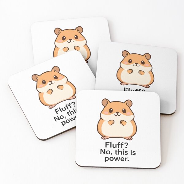 Item preview, Fluff? No, This Is Power – Cute Hamster T-Shirt Design designed and sold by ClearSkyThreadz.