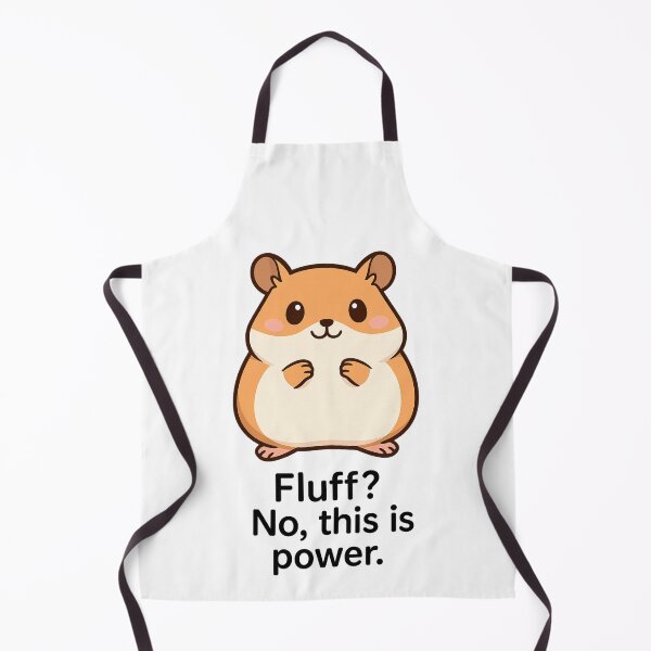 Item preview, Fluff? No, This Is Power – Cute Hamster T-Shirt Design designed and sold by ClearSkyThreadz.