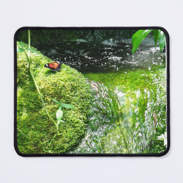 Item preview, A Red Lacewing Butterfly resting by a Waterfall designed and sold by Kymbo.