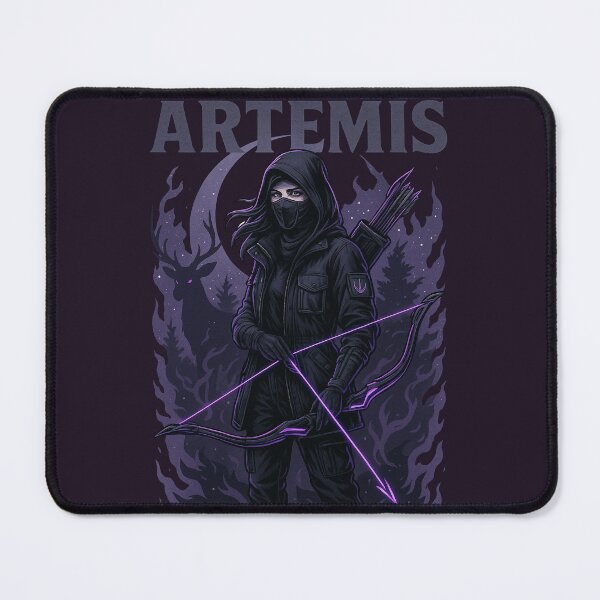 Item preview, Artemis Reimagined – Moon Huntress in Cyber Stealth Style designed and sold by Patternicity.