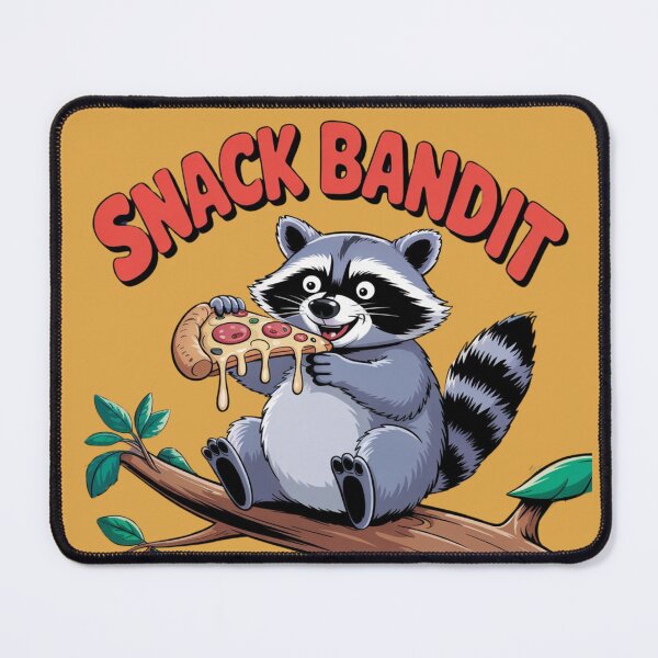 Item preview, Snack Bandit, Funny Raccoon Eating Pizza, Snack Thief, Raccoon Lover designed and sold by Dabbing Turtle Designs.