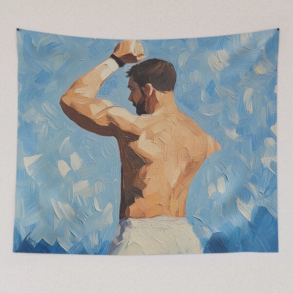 Item preview, MMA fighter | Post-impressionist painting style designed and sold by ComicsFactory.