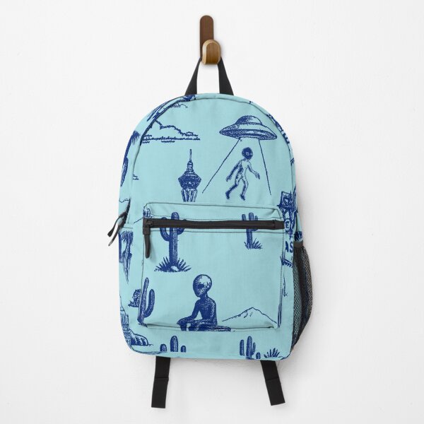 Item preview, Retro Alien Desert Toile in Las Vegas Scene designed and sold by Loomandlorebyh.